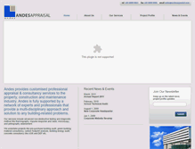 Tablet Screenshot of andesappraisal.com